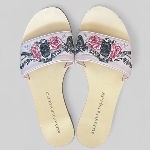 Alexander McQueen Floral Sandal | Size 9 - Picture 3 of 6